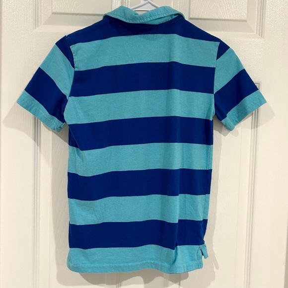 Old Navy & Arizona Jeans Boys Polo Shirts 10/12 Set Short Sleeve Blue Black - Picture 8 of 10